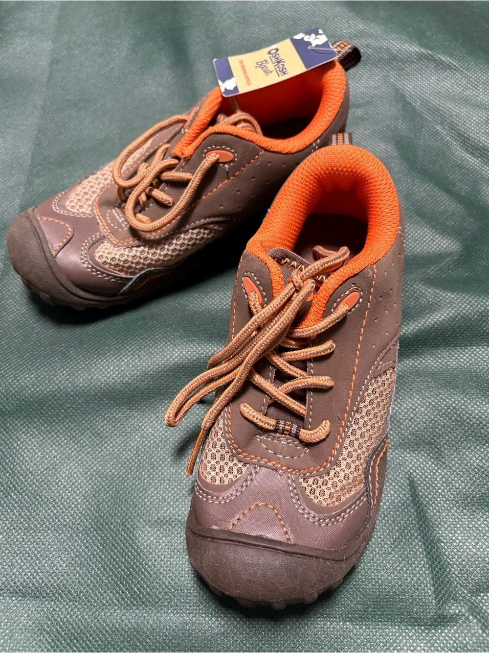 Oshkosh Kids Brown and Orange Active Lace-Up Sneakers